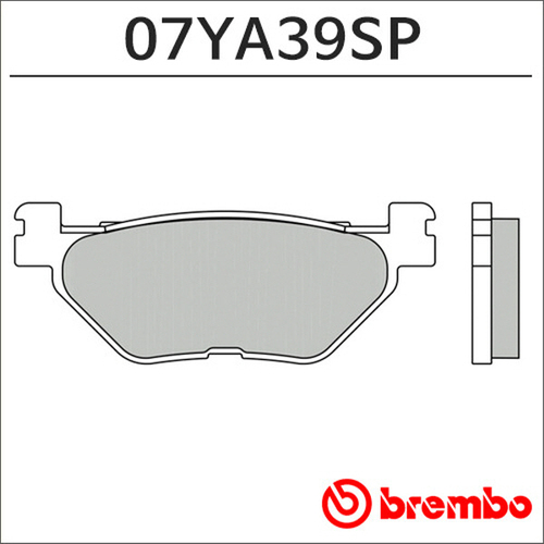 브램보 V-MAX 1700 브레이크패드 리어,07YA39SP